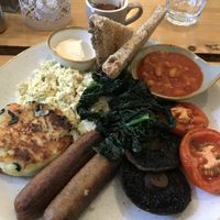 Vegan breakfast  at The Green Rocket Cafe in Bath