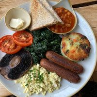 The monster breakfast, absolutely amazing!!! at The Green Rocket Cafe in Bath