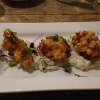 Celeriac fritters - amazing! at The Green Rocket Cafe in Bath