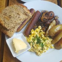 all vegan fry up at The Green Rocket Cafe in Bath