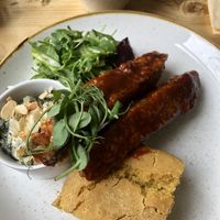 Aubergine ribs  at The Green Rocket Cafe in Bath
