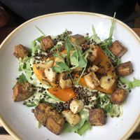 Warm root veg salad  at The Green Rocket Cafe in Bath