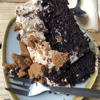 Biscoff cake  at The Green Rocket Cafe in Bath