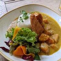 Katsu curry at The Green Rocket Cafe in Bath