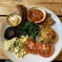 Monster veggie brekky (gluten free)  at The Green Rocket Cafe in Bath