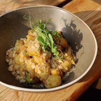 Gnocchi trapanesi at The Green Rocket Cafe in Bath
