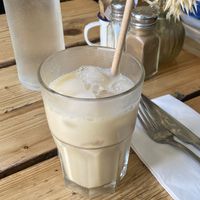 Iced chai latte soymilk   at The Green Rocket Cafe in Bath