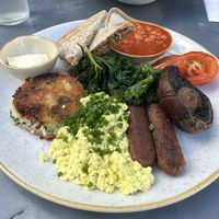 Monster breakfast  at The Green Rocket Cafe in Bath