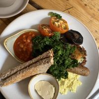 Great vegan british breakfest  at The Green Rocket Cafe in Bath