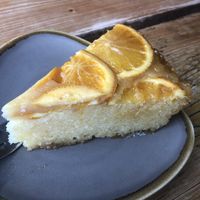 Orange cake   at The Green Rocket Cafe in Bath