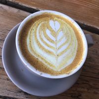 Turmeric latte   at The Green Rocket Cafe in Bath