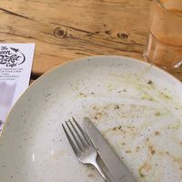 Felafel sandwich and Essential juice. Oops. I was hungry and it was delicious! at The Green Rocket Cafe in Bath