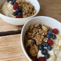 New granola recipe, very nice   at The Green Rocket Cafe in Bath