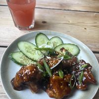 Tempura gochujang cauliflowerr  at The Green Rocket Cafe in Bath