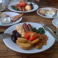 Veggie Monster Brekkie at The Green Rocket, scrummy! :-) at The Green Rocket Cafe in Bath