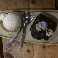 Sticky toffee pudding at The Green Rocket Cafe in Bath