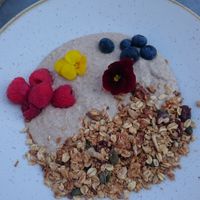 Smoothie bowl at The Green Rocket Cafe in Bath