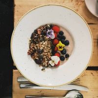 Smoothie bowl at The Green Rocket Cafe in Bath