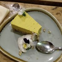 Raw vegan cheesecake at The Green Rocket Cafe in Bath