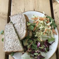 Tempeh sandwich  at The Green Rocket Cafe in Bath