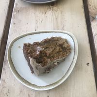 Carrot maple and pecan cake  at The Green Rocket Cafe in Bath