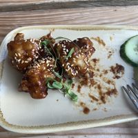 Bang bang cauliflower  at The Green Rocket Cafe in Bath