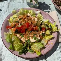 Waffle con hummus  at Dito Cafeteria Sa Coma in Mallorca