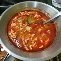 Tofu stew   at Bebab in Seoul
