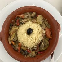 Vegetable Ratatouille with couscouss  at Bistrot Whale'come ao Pico in Lajes Do Pico