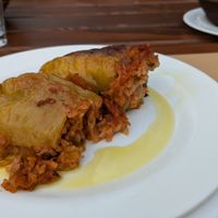 Stuffed peppers at Villa Gjeçaj in Theth