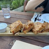 Byrek With onions (Zaziki Not vegan)  at Villa Gjeçaj in Theth