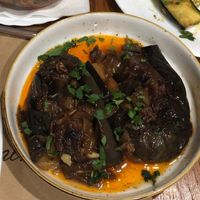 Stuffed eggplant at Villa Gjeçaj in Theth