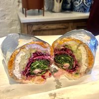 Tofu banh mi wrap  at Stran-Wiches in Belfast