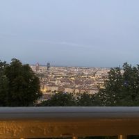 The views from the outdoor seating  at Bulle Restaurant in Lyon