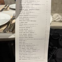 New menu .  at Carmela in Barcelona