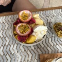 It was so fresh and delicious! 🥥🍍  at Fruit Cargo Cafe in Chiang Mai