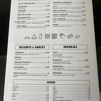 Menu with vege-vegan  at Maki Maki - Antwerpen in Antwerpen