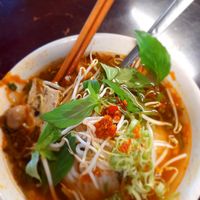 Eating at home my take away Bun Hue #Veganuary at Bà Tư in Ho Chi Minh City
