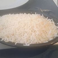 Boiled Basmati rice at Indian Fusion Cala D'or in Mallorca