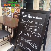 The specify they have vegan options at Pure Veg India in Brussels