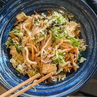 veggie noodles with tofu at Nami Sushi Restaurant in Opatija