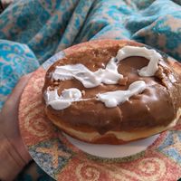 Vegan maple cream at Voodoo Doughnut - Arapahoe Ave in Boulder