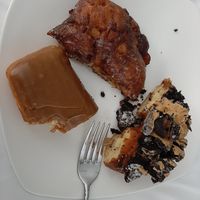 Left - Maple, Top - Apple Fritter, Right - ODB at Voodoo Doughnut - Arapahoe Ave in Boulder