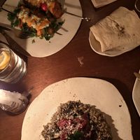 Kebabs & risotto   at El Mundo Restaurante in Mexico City