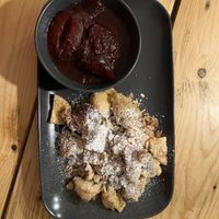 Dessert: Kaiserschmarrn with plums #Veganuary at Seenswert - Vegane Pension und Ferienwohnungen am Ammersee in Paehl