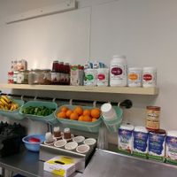 Juice bar area at Nutrition Shoppe Juice and Sandwich Bar in Vacaville