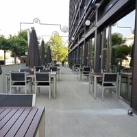 Outdoor seating at Hotel Apart in Rotkreuz