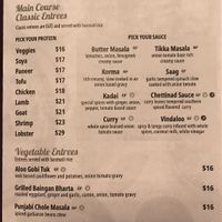 Saffron Indian Cuisine menu p. 2  at Saffron Indian Cuisine in Cary