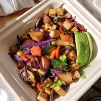 Tofu Veggie Scramble at GoodLife Cafe and Bakery in Mendocino
