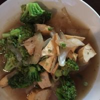 Pad broccoli, with tofu. Make a very generous portion. at Cravin Thai in Hamburg